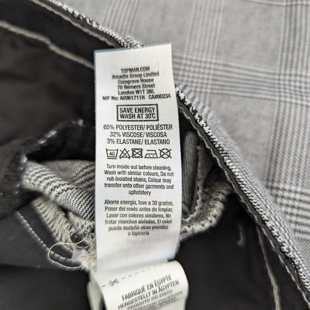 Topman Black and White Dress Pants - Picture 5 of 8
